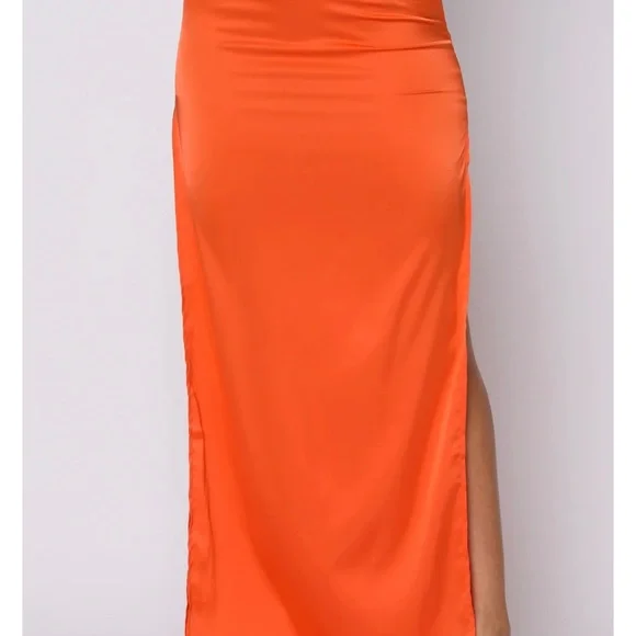 WHITE FOX good feeling maxi skirt WHITE FOX Got game crop top SET orange M NEW - Picture 16 of 16